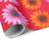 ムーディモダンウィンターボタニカルクリスマスレッド ラッピングペーパー (ロールコーナー)