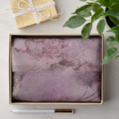 ムーディモダンフローラ紫色の葉クラフトデコップページ 薄葉紙 (ギフト)