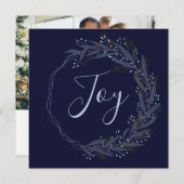 ムーディモダンボタニカルクリスマスリースホリデー (正面/裏面)