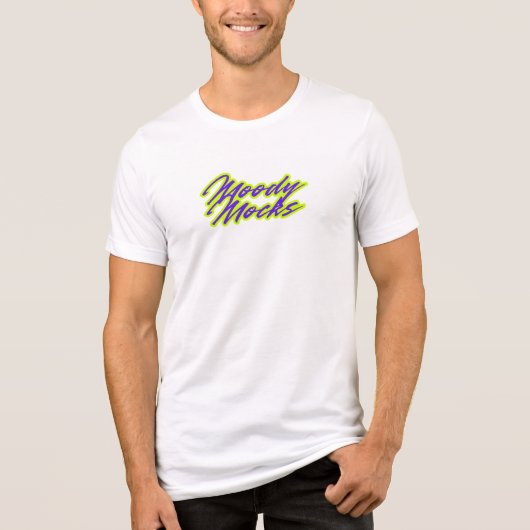 ムーディモック – アイロン的な態度Tee トライブレンドTシャツ (正面)