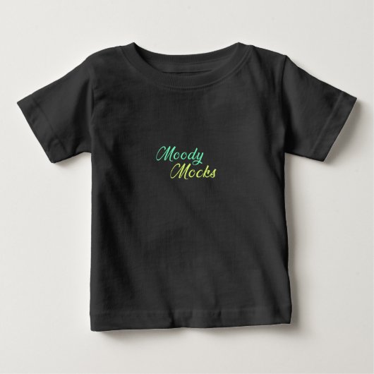 ムーディモック – 皮肉と態度のスタイル ベビーTシャツ (正面)