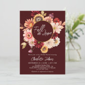 ムーディリース秋インラブブルゴーニュブライダルシャワー 招待状 (スタンド正面)