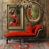 ムーディロマンティックパラソルポートレート&ブラックラビット 薄葉紙