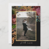 ムーディヴィンテージブルゴーニュフローラ金ゴールド黒写真 セーブザデート (裏面)