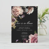 ムーディーなパステル ラブ イズ イン ブルーム カップルシャワー 招待状 (スタンド正面)