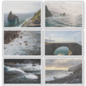ムーディーな海洋の雰囲気の写真ステッカーシート シール (正面)