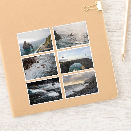 ムーディーな海洋の雰囲気の写真ステッカーシート シール (ノートブック)