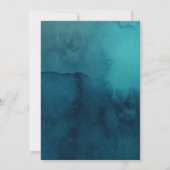 ムーディーな海洋水彩ウェディングパーティー招待状 招待状 (裏面)