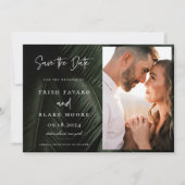 ムーディーな熱帯の写真 セーブザデート (正面)