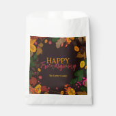 ムーディーな秋の植物_Friendsgiving_パーティー フェイバーバッグ (正面)