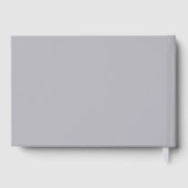 ムーディーな秋の花のブライダルシャワー ゲストブック (裏面)