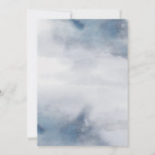 ムーディーウォーターカラーウォッシュ結婚式招待状 招待状 (裏面)