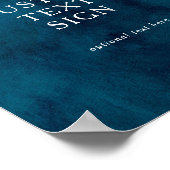 ムーディーオーシャン ウォーターカラー カード&ギフト カスタムサイン ポスター (角)