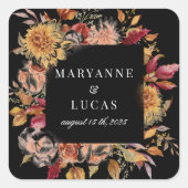 ムーディーオータム フローラル モノグラム スクエアシール (正面)