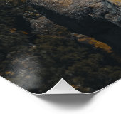 ムーディースキーの下の美しい岩の風景 ポスター (コーナー)