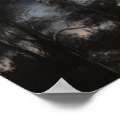 ムーディースゴシックムーンアートプリントポスター ポスター (角)