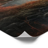 ムーディースゴシックムーンアートプリントポスター ポスター (角)