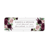 ムーディーパッションズ | ドラマチックパープルワインローズ アドレス ラベル (正面)