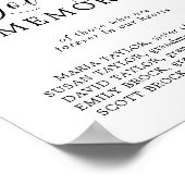 ムーディーパープルの愛の記憶 ウェディングメモリアルサイン ポスター (角)