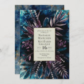 ムーディーブーケ植物結婚式招待状 招待状 (正面/裏面)