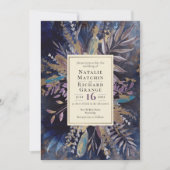 ムーディーブーケ植物結婚式招待状 招待状 (正面)