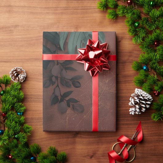 ムーディーボタニカルエレガンス ラッピングペーパー (クリスマスギフト)