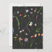 ムーディーボヘミアンフラワーズ&バタフライウェディング 招待状 (裏面)