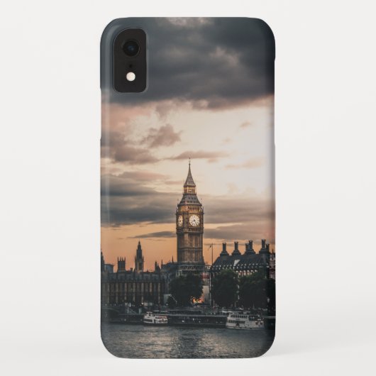 ムーディーロンドン ビッグベン 日没 Case-Mate iPhoneケース (裏面)