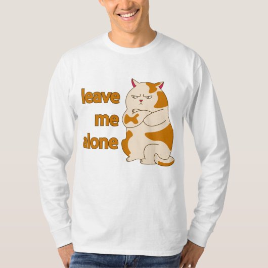 ムーディー離れな太猫のTシャツ Tシャツ (正面)