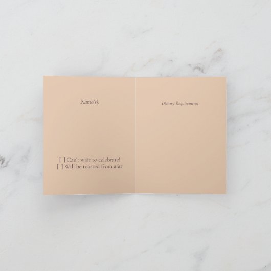 ムーディー・ファインアート・ガーデン RSVP カード (内部)