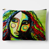 ムーディ抽象芸術デジ絵画タル アクセサリーポーチ (正面)