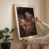 ムーディ暖かい秋の野草農家の壁のアート ポスター