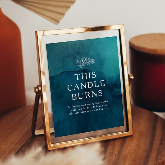 ムーディ海の水の色このキャンドルバーンズ結婚ズ ポスター