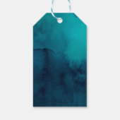 ムーディ海の結婚水の色のウェルカムギフトラベル ギフトタグ (裏面)