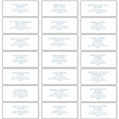 ムーディ海ブルーフォントゲストアドレス シール (正面)