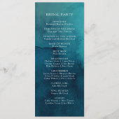 ムーディ海水カラー結婚式 プログラム (裏面)