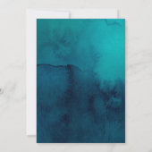 ムーディ海水彩我々はまだ誓いを更新する 招待状 (裏面)