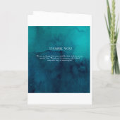 ムーディ海水彩折り曲げ結婚式 プログラム (裏面)