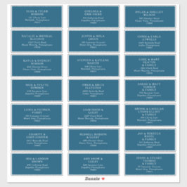 ムーディ海結婚のゲストアドレス シール