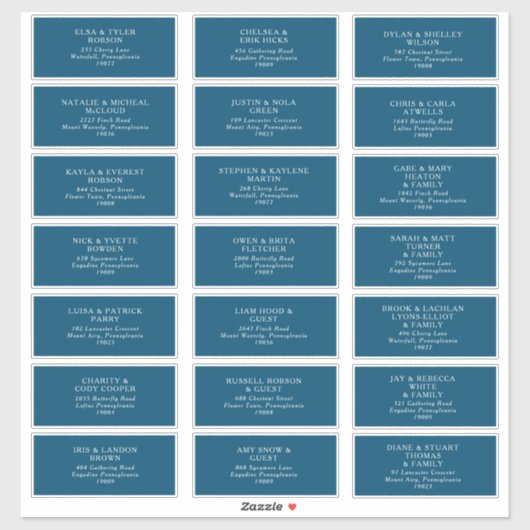 ムーディ海結婚のゲストアドレス シール (シート)