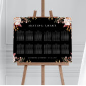 ムーディ秋のフローラ結婚の座席表 ポスター