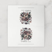 ムーディ素朴ガーデン花模様ボヘミアン結婚ズ プレイスカード (外部開封)