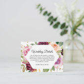 ムーディ素朴ー&ブルゴーニュ水カラーフローラフレームEn エンクロージャーカード (スタンド正面)