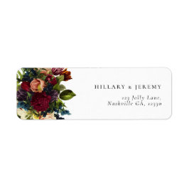 ムーディ結婚フローラ差出人住所 ラベル