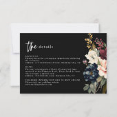 ムーディ結婚ーの詳細エンクロージャカード 出欠カード (正面)