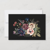 ムーディ結婚ーの詳細エンクロージャカード 出欠カード (裏面)