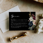 ムーディ結婚ーの詳細エンクロージャカード 出欠カード<br><div class="desc">黒い背景とムーディ詳細を特徴とするムーディ花模様カードテンプレート。"the"と大部分の色を除くすべての語句を編集する。水彩の色の花模様は編集できない。//一致するアイテムについては、Somey By Nicole Zazzleストアの「ALINA」コレクションを参照してください。*このもしデザインは気に入っているが、あなたが探している何かのために利用可能な表示されない、いつでも私に連絡を取って：)。</div>