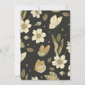 ムーディ自然ーガールズベビーシャワー招待状 招待状 (裏面)