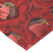 ムーディ花模様ズブラック&ブルゴーニュヴィンテージ テーブルクロス (アングル)