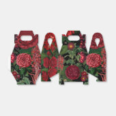 ムーディ花模様ズブラック&ブルゴーニュヴィンテージ フェイバーボックス (折り畳みなし)